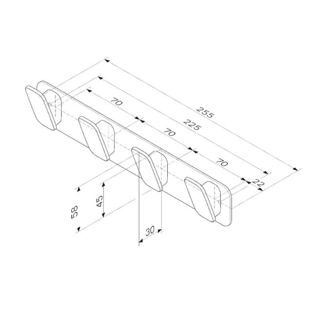 Вешалка для полотенец AM.PM Inspire 2.0 A50A35900 Хром — изображение 7