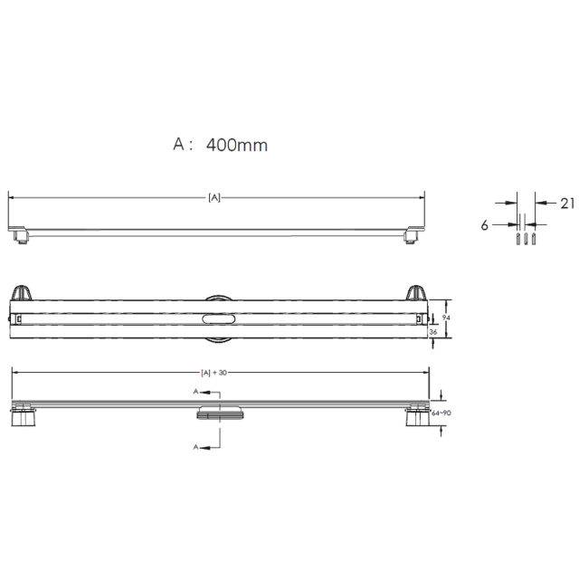 Душевой лоток Berges Super Slim 400 090077 с решеткой Хром матовый — изображение 13