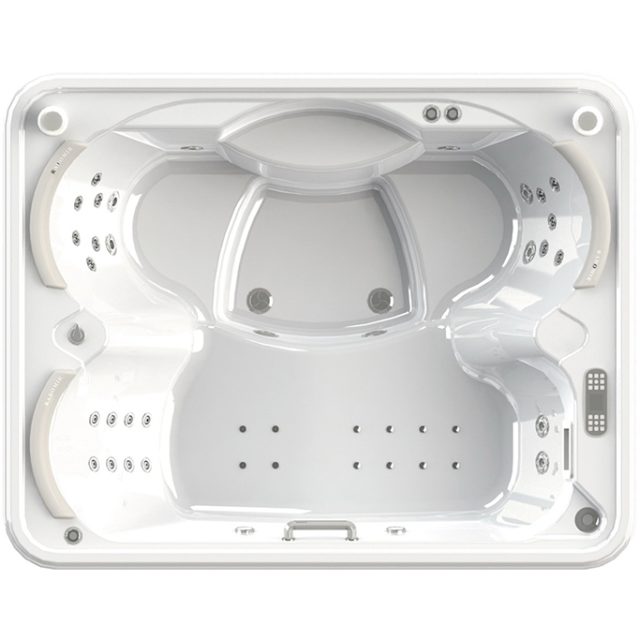 Бассейн Radomir Deluxe 214x168 1-30-0-0-0-053Б Белый с гидромассажем