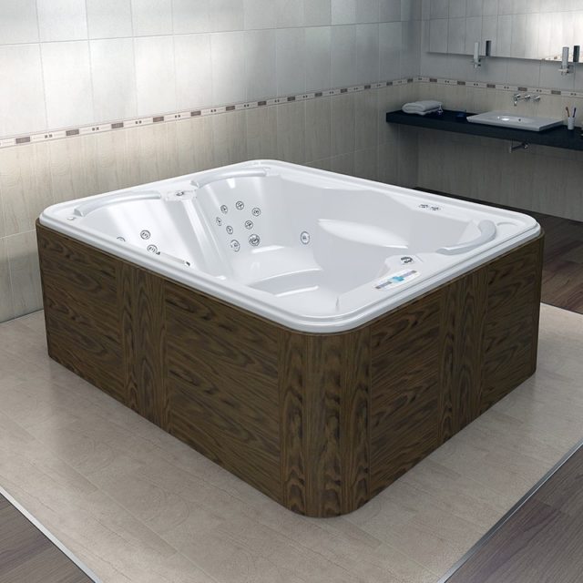 Бассейн Radomir Deluxe 214x168 1-30-0-0-0-053Б Белый с гидромассажем — изображение 2