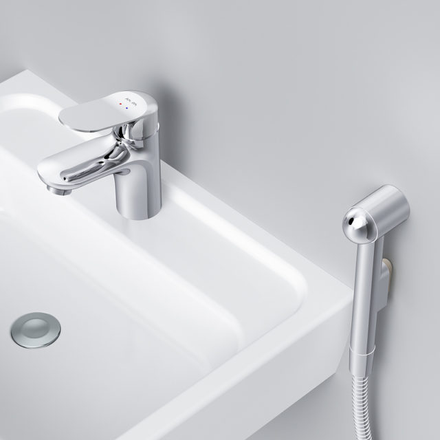 Смеситель для раковины AM.PM Sunny F85C03000 с гигиеническим душем Хром — изображение 5