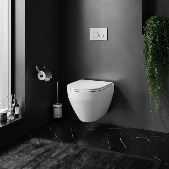 Комплект унитаза AM.PM Spirit FlashClean C701700WH+C707857WH с инсталляцией Viega Prevista Dry 792855 с сиденьем Микролифт и клавишей смыва Хром — изображение 13