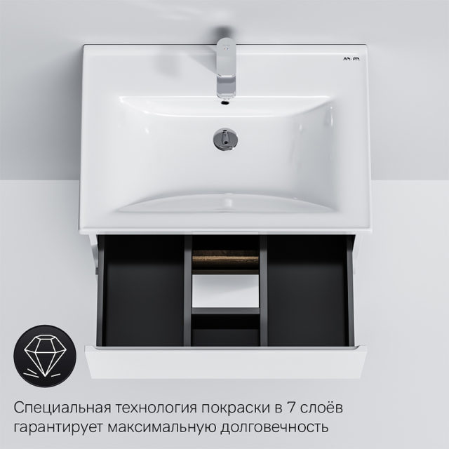 Тумба под раковину AM.PM X-Joy 65 M85AFHX0652WG подвесная Белый глянец — изображение 6
