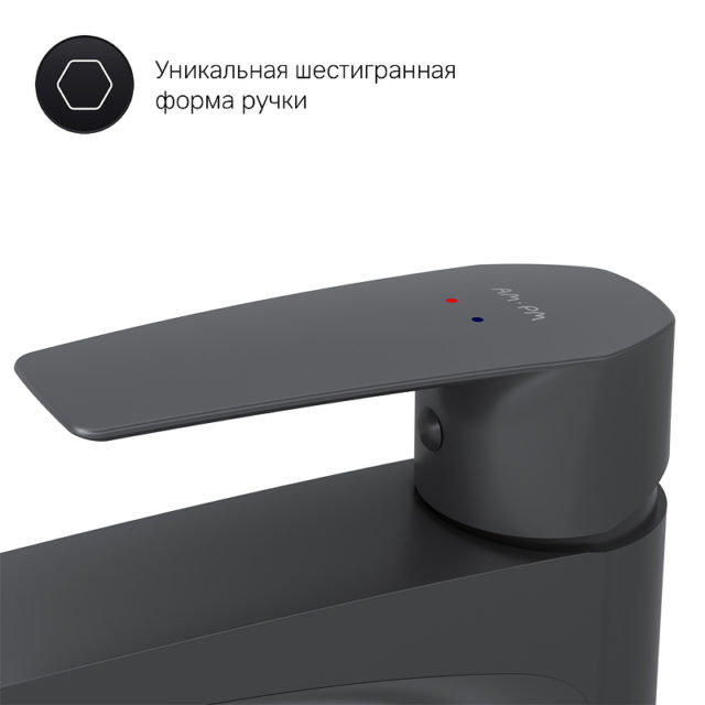 Смеситель для раковины AM.PM Gem F90A92022 Черный матовый — изображение 7