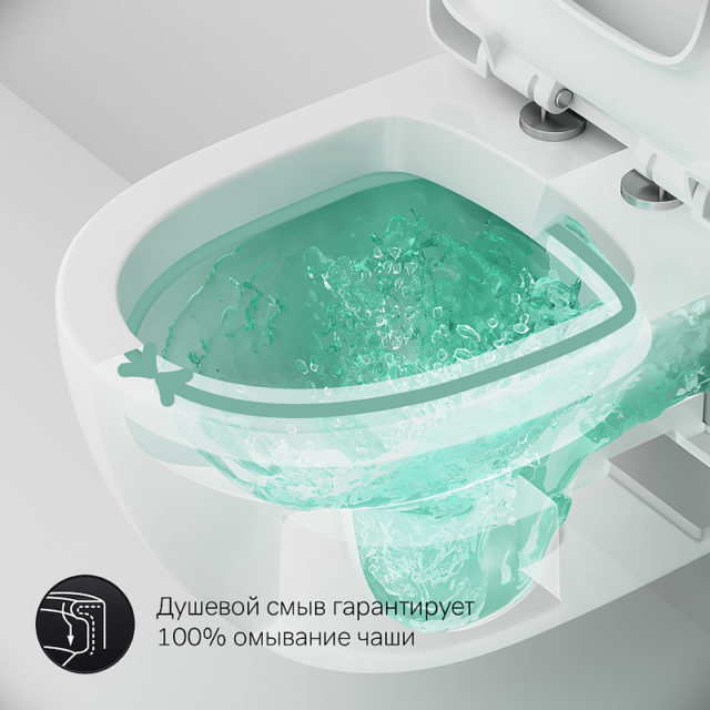 Комплект унитаза AM.PM Awe C111738SC с инсталляцией Geberit Duofix Plattenbau Delta UP100 458.125.21.1 с сиденьем Микролифт и клавишей смыва Хром — изображение 10
