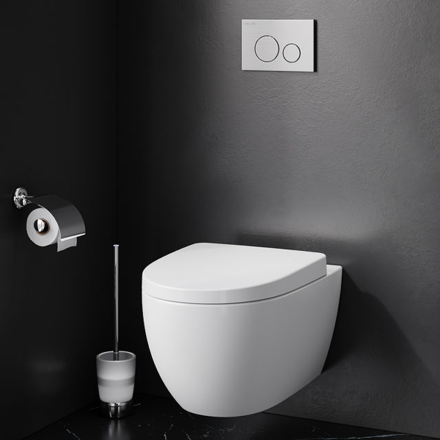 Комплект унитаза AM.PM Awe C111738SC с инсталляцией Grohe Rapid SL 38772001 с сиденьем Микролифт и клавишей смыва Хром — изображение 17