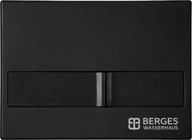 Комплект унитаза CeramaLux B2330-1MB с инсталляцией Berges Wasserhaus Novum L5 040215 с сиденьем Микролифт и Черной матовой клавишей смыва — изображение 6