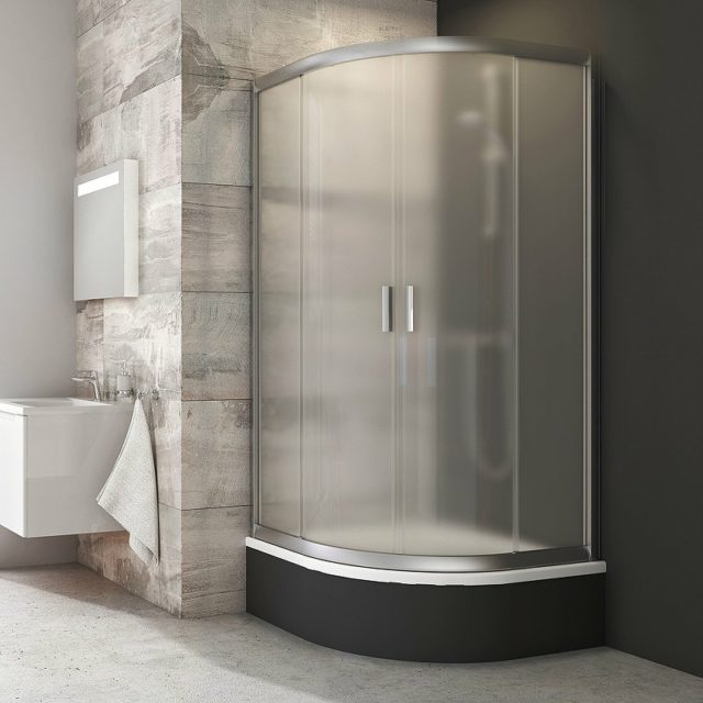 Душевой уголок Ravak Blix BLCP4-90 Sabina 90x90 3B270U40ZG профиль Сатин стекло Grape — изображение 2