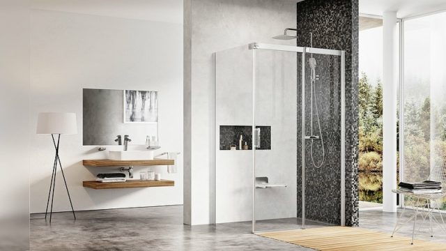 Душевой уголок Ravak Matrix MSDPS 100x80 R 0WPA4U00Z1 профиль Сатин стекло Transparent — изображение 3