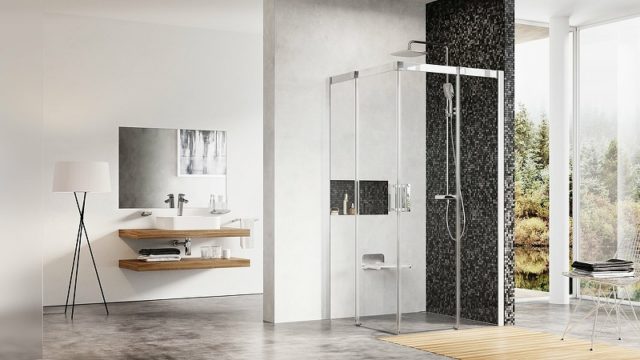 Душевой уголок Ravak Matrix MSRV4-90 90x90 1WV77U00Z1 профиль Сатин стекло Transparent — изображение 3