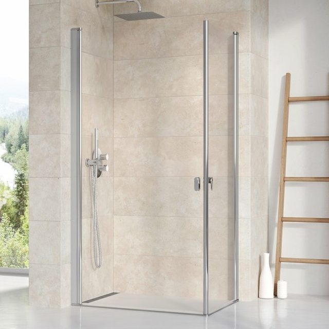 Душевая дверь Ravak Chrome CRV1-100 1QVA0C01Z1 профиль Хром стекло Transparent — изображение 2