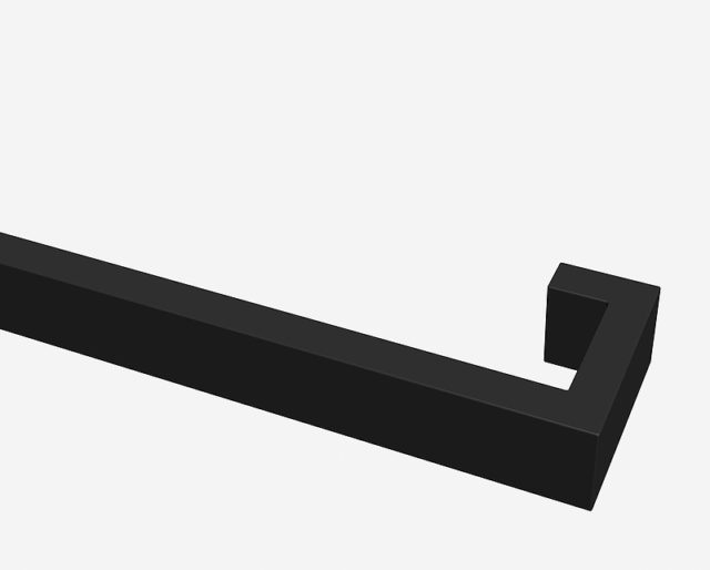 Душевая перегородка Abber AG60100B 100x200 профиль Черный стекло прозрачное — изображение 4