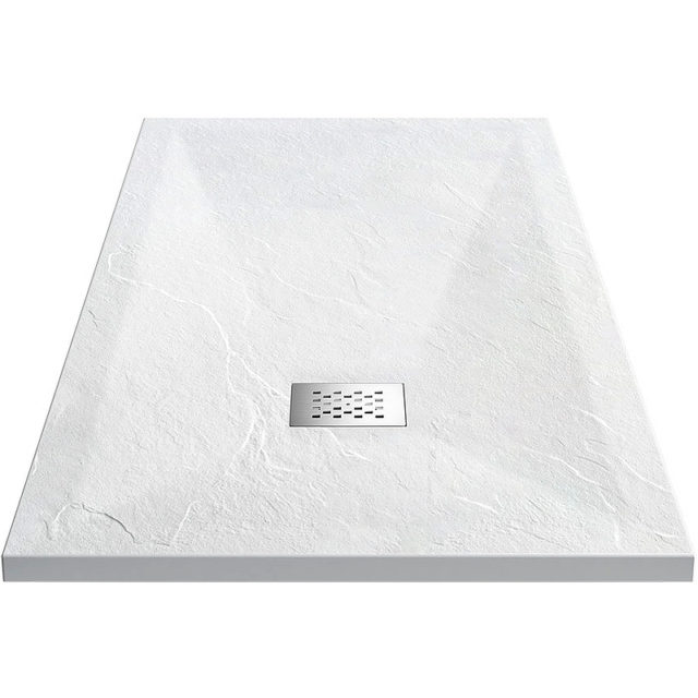 Душевой поддон из искусственного камня Vincea 80x80 VST-4SR8080W+Сифон для поддонов Vsph-D132 Белый матовый — изображение 2