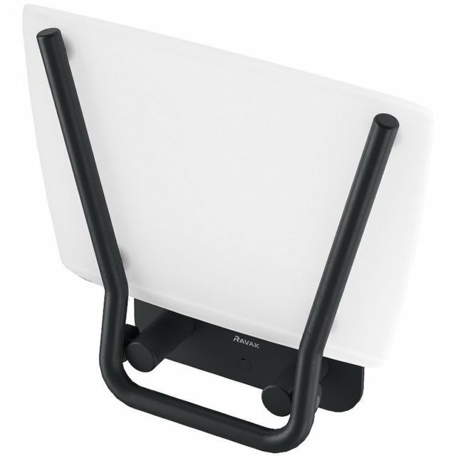 Сиденье для душа Ravak Ovo B II Clear/Black B8F0000059 Прозрачное Черное — изображение 2