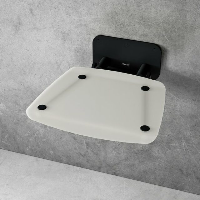 Сиденье для душа Ravak Ovo B II Clear/Black B8F0000059 Прозрачное Черное — изображение 3