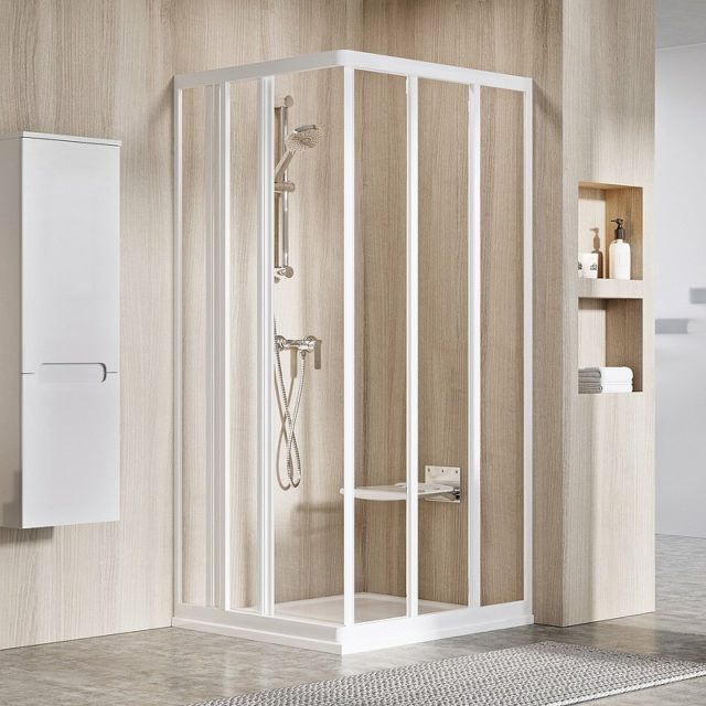 Душевая дверь Ravak Supernova ASRV3-80 198 15V401R2Z1 профиль Белый стекло Transparent — изображение 2