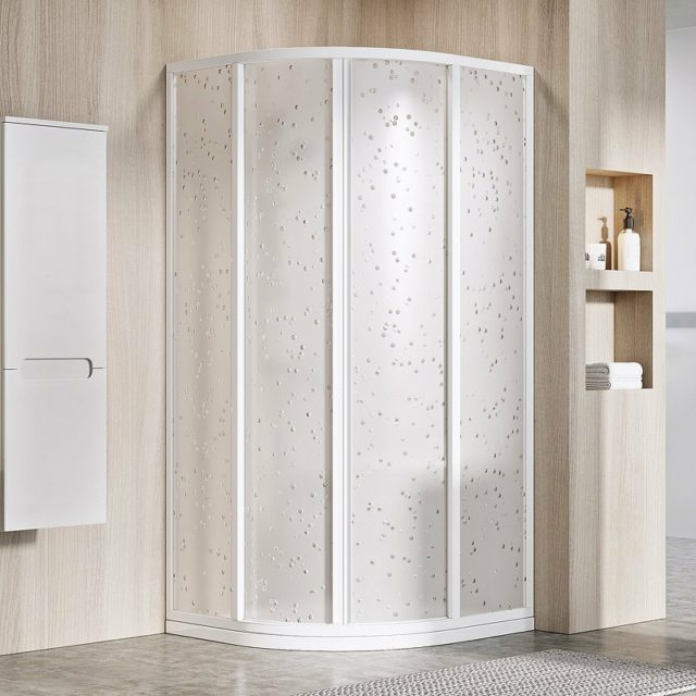 Душевой уголок Ravak Supernova SKCP4-90 90x90 3117O10211 профиль Белый витраж пластик Pearl — изображение 2