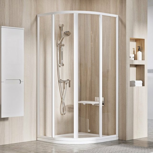 Душевой уголок Ravak Supernova SKCP4-90 90x90 3117O102Z1 профиль Белый стекло Transparent — изображение 2