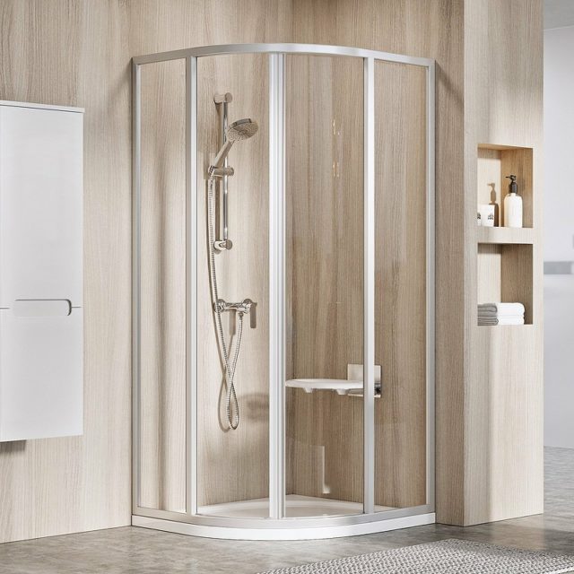 Душевой уголок Ravak Supernova SKCP4-90 90x90 3117OU02Z1 профиль Сатин стекло Transparent — изображение 2