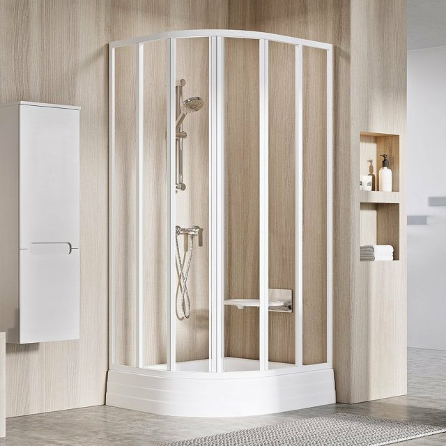 Душевой уголок Ravak Supernova SKKP6-90 90x90 3207O102Z1 профиль Белый стекло Transparent — изображение 2
