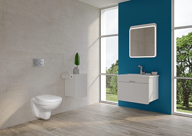 Комплект унитаза с инсталляцией Vitra Normus 9773B003-7200 с сиденьем Микролифт и кнопкой смыва Хром — изображение 9
