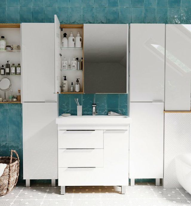 Тумба под раковину 1MarKa Gaula 80Н У92516 White — изображение 3