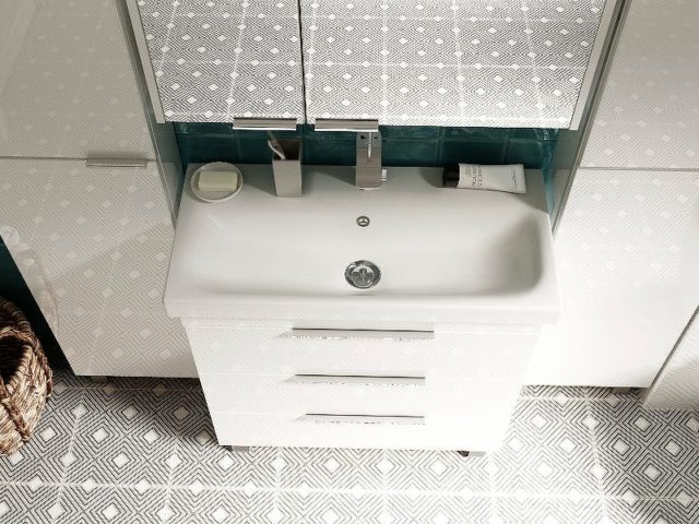 Тумба под раковину 1MarKa Gaula 80Н У92517 White — изображение 3