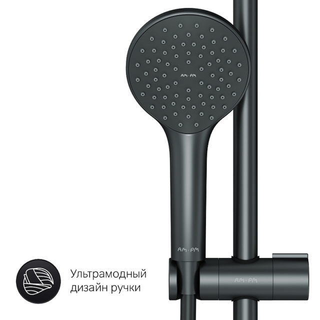Душевая система AM.PM X-Joy F42885A14 Черная — изображение 11