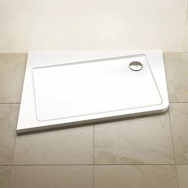 Душевой поддон из искусственного камня Ravak 10° Asymetric Pro 120x90 XA25G70101L Белый — изображение 2