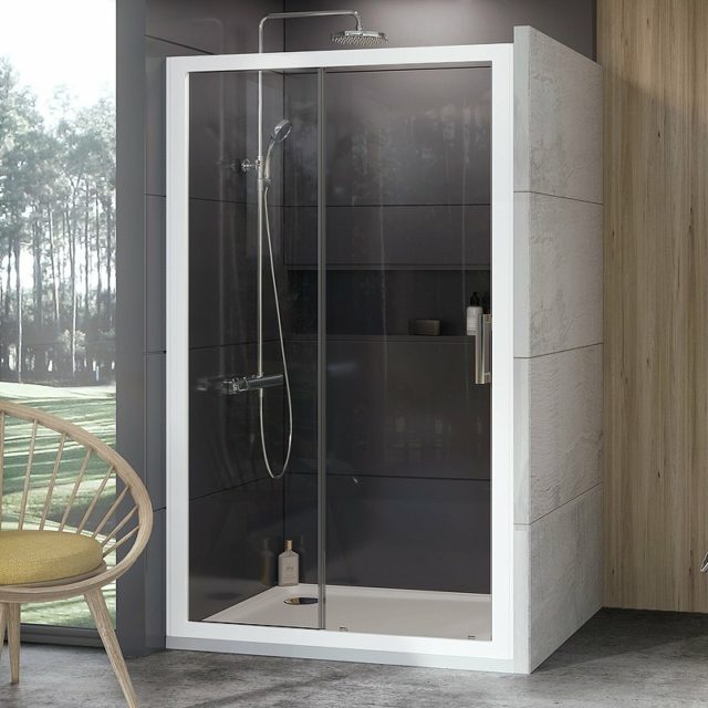 Душевая дверь Ravak 10° 10DP2 100 0ZVA0100Z1 профиль Белый стекло Transparent — изображение 2