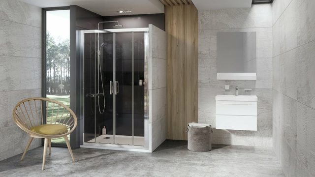 Душевая дверь Ravak 10° 10DP4 120 0ZKG0100Z1 профиль Белый стекло Transparent — изображение 3