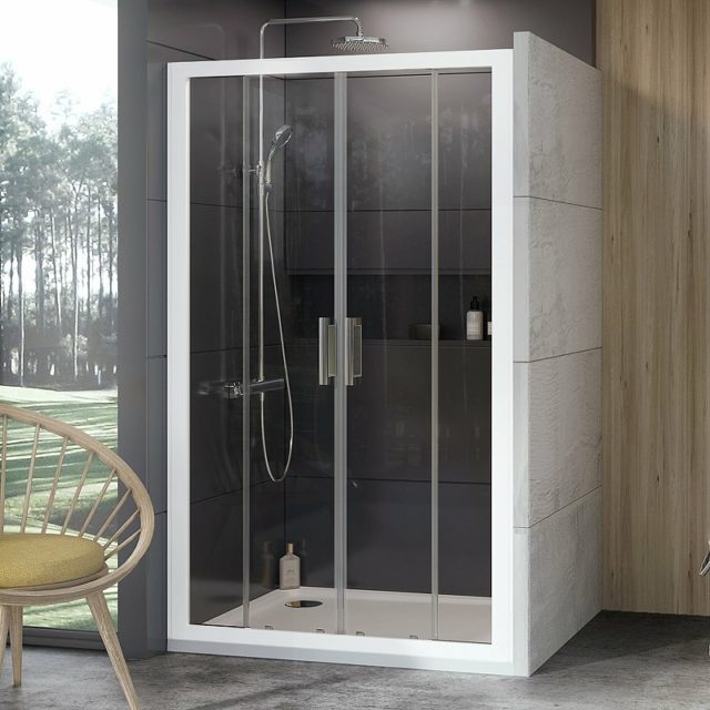 Душевая дверь Ravak 10° 10DP4 190 0ZKL0100Z1 профиль Белый стекло Transparent — изображение 2