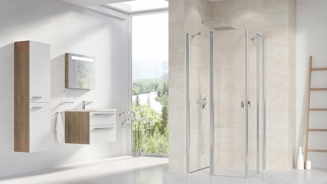 Душевая дверь Ravak Chrome CRV2-120 1QVG0C00Z1 профиль Хром стекло Transparent — изображение 3