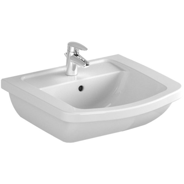 Раковина с пьедесталом Vitra Form 300 55 9602B003-7650 Белая — изображение 2