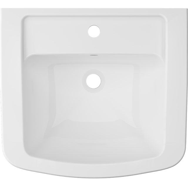 Раковина с пьедесталом Vitra Form 300 55 9602B003-7650 Белая — изображение 7