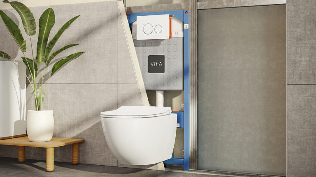 Инсталляция Vitra VPro 765-5800-01 для унитаза без клавиши смыва — изображение 3