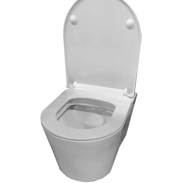 Комплект унитаза Berges Elmas 082169 с инсталляцией Berges Wasserhaus Novum L5 040215 с сиденьем Микролифт и Черной матовой клавишей смыва — изображение 5