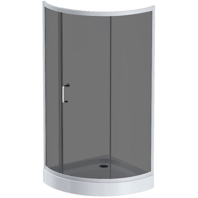 Душевой уголок AM.PM Like Solo Slide 90x90 W83G-315-090CG профиль Хром матовый стекло тонированное
