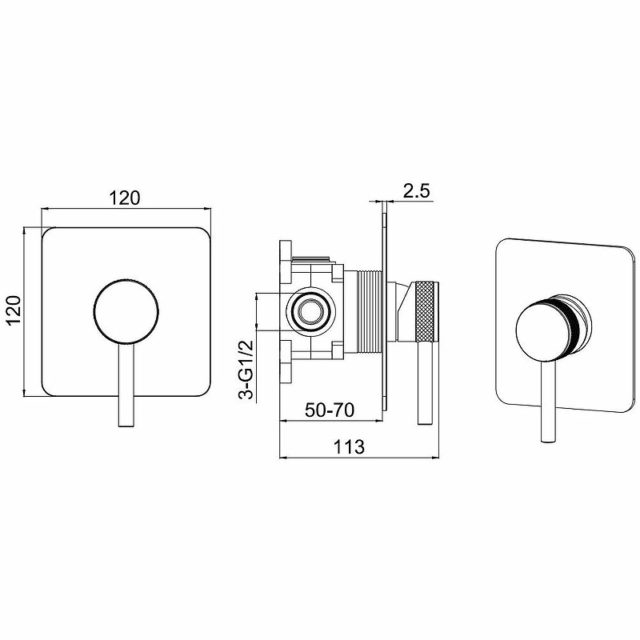 Смеситель для душа Allen Brau Priority 5.31012-00 Хром — изображение 5
