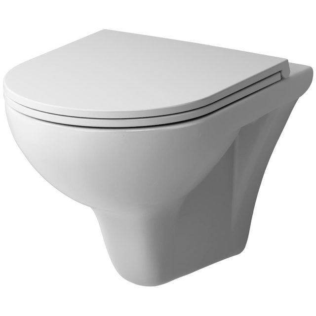 Комплект унитаза с инсталляцией AM.PM Gem FlashClean IS70101.901700 с сиденьем Микролифт и Белой глянцевой клавишей смыва — изображение 2