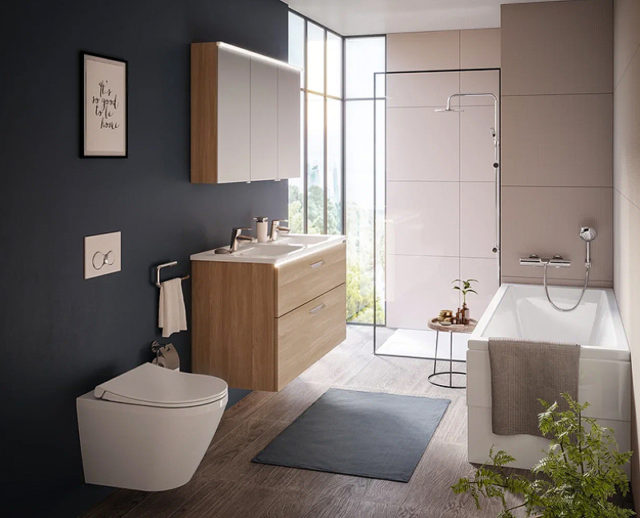 Комплект унитаза с инсталляцией Vitra Integra Round 9856B003-7205 с сиденьем Микролифт и клавишей смыва Хром глянцевый — изображение 3