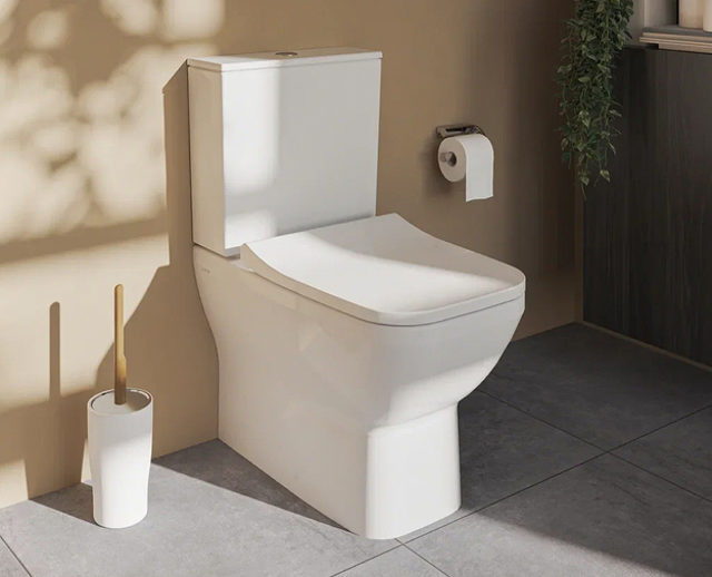 Унитаз компакт Vitra Integra Square Open-Back 9833B003-7205 с бачком и сиденьем Микролифт — изображение 2