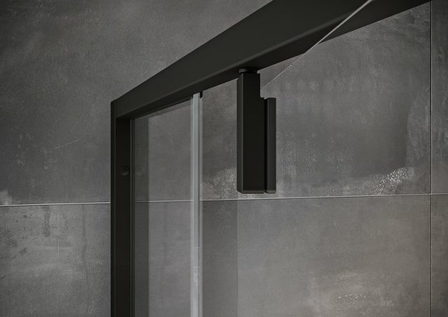 Душевой уголок Ravak Nexty NSKK3-100 100x100 3O6AA300Z1 профиль Черный стекло Transparent — изображение 3