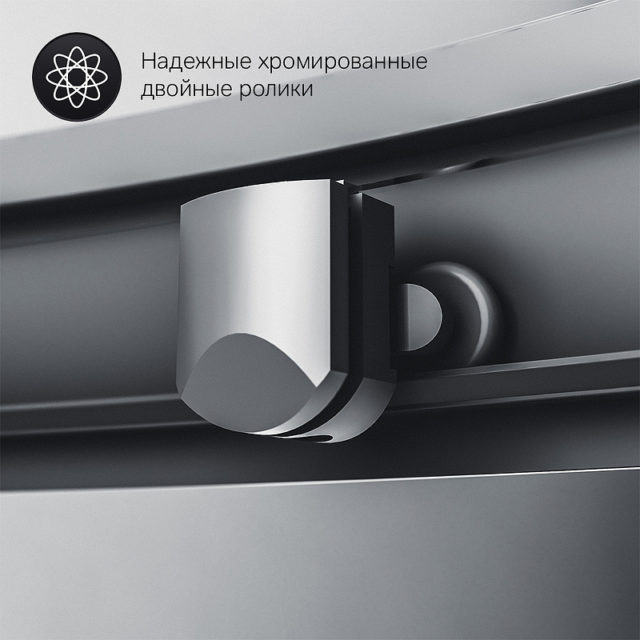 Душевой уголок AM.PM Gem 100х80 W90G-404-100280-BT профиль Черный матовый стекло прозрачное — изображение 8