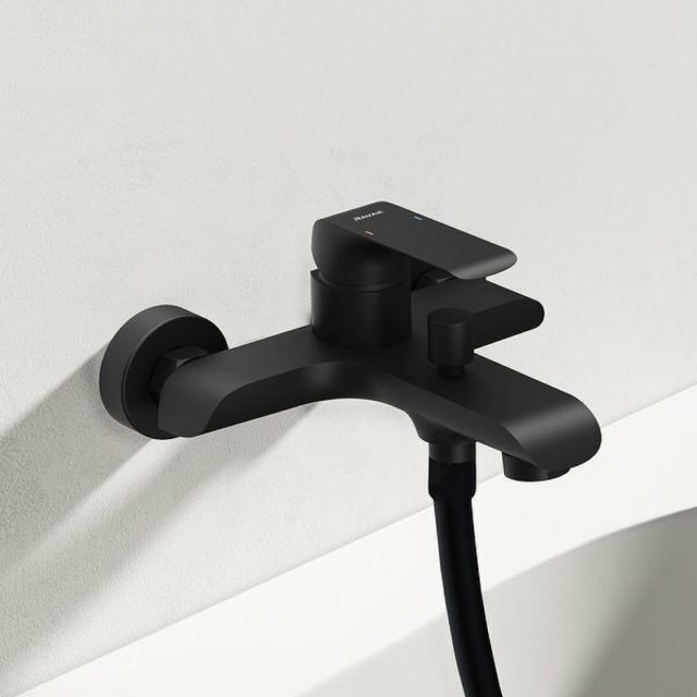 Смеситель для ванны Ravak Flat FL 022.20/150 X070175 Черный матовый — изображение 3