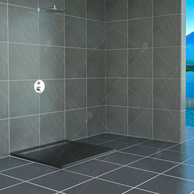Душевой поддон из искусственного камня RGW Stone Tray STM-G 80x80 14202088-02 Графит — изображение 2