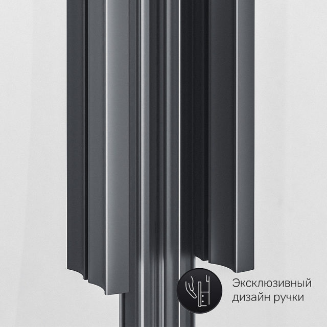 Душевой уголок AM.PM Gem S 100х80 W93G-404-100280-BT профиль Черный матовый стекло прозрачное — изображение 7