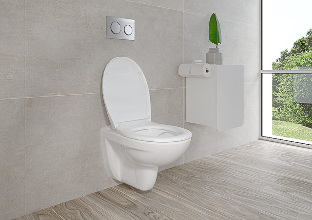 Комплект унитаза с инсталляцией Vitra Normus 9773B003-7201 с сиденьем и кнопкой смыва Белой — изображение 11