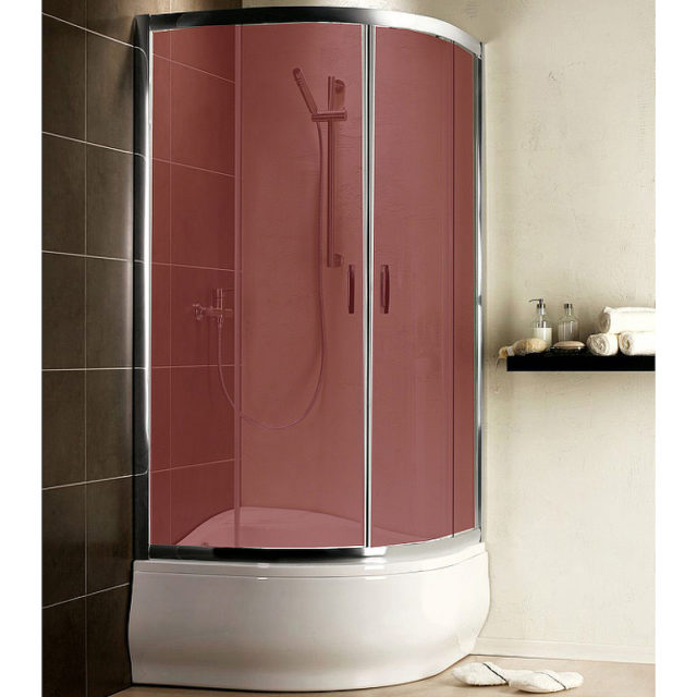 Душевой уголок Radaway Premium Plus A 1700 80x80 30411-01-08N профиль Хром стекло коричневое — изображение 2