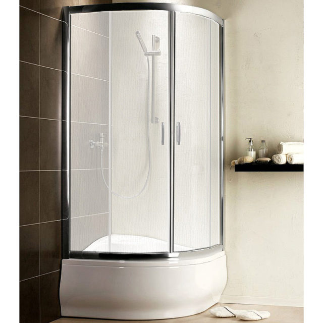 Душевой уголок Radaway Premium Plus A 1700 90x90 30401-01-06N профиль Хром стекло фабрик — изображение 2